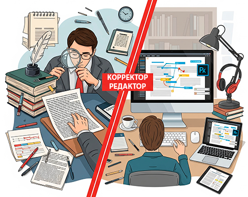 Редактура и корректура книги