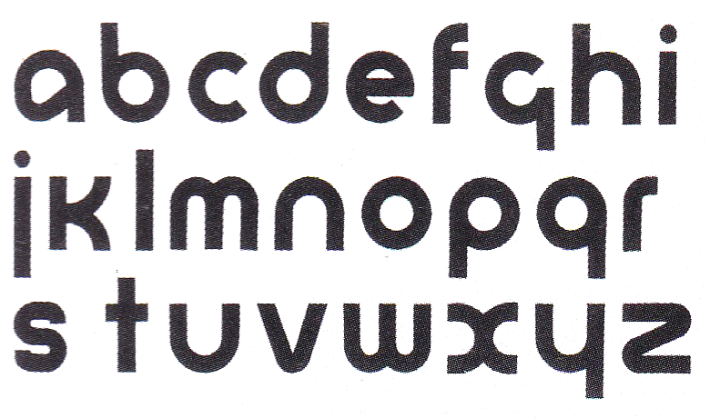 Универсальный дизайн шрифта, Herbert Bayer (1900-1985)