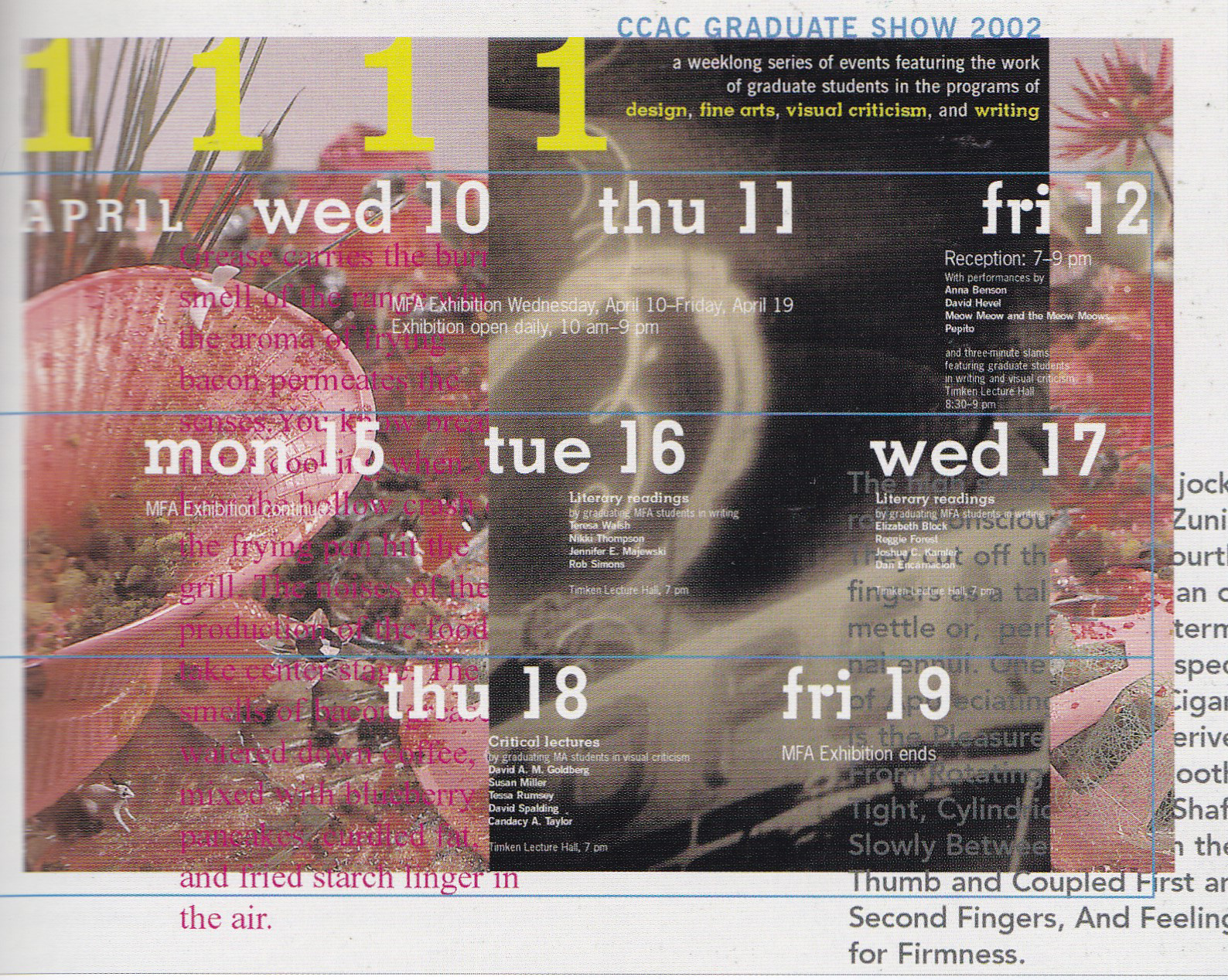 Плакат California College of Arts and Crafts MFA