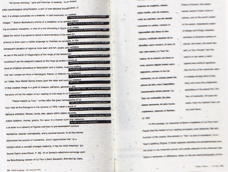 Деконструкция текста: French Currents of the Letter