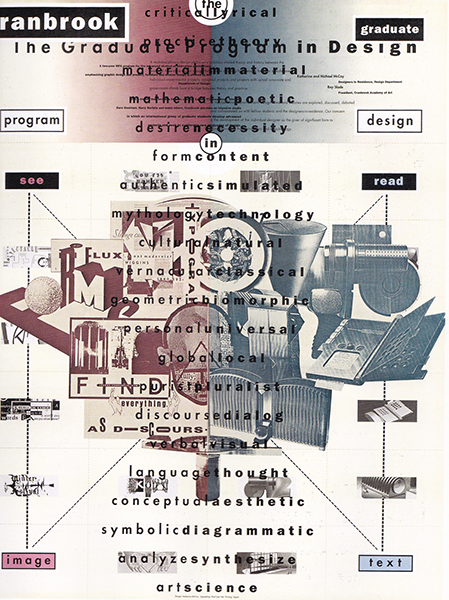 Плакат Академии Искусств  Крэнбрука, 1989