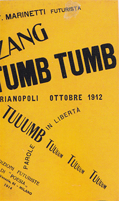 Zang Tumb Tumb, 1914, Филиппо Маринетти